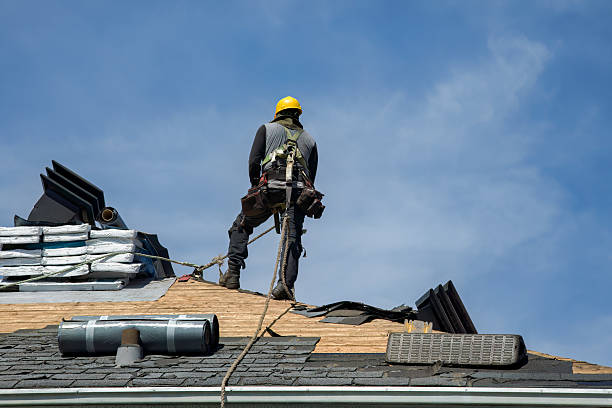 Professional Roofing technician working in Hobart, OK